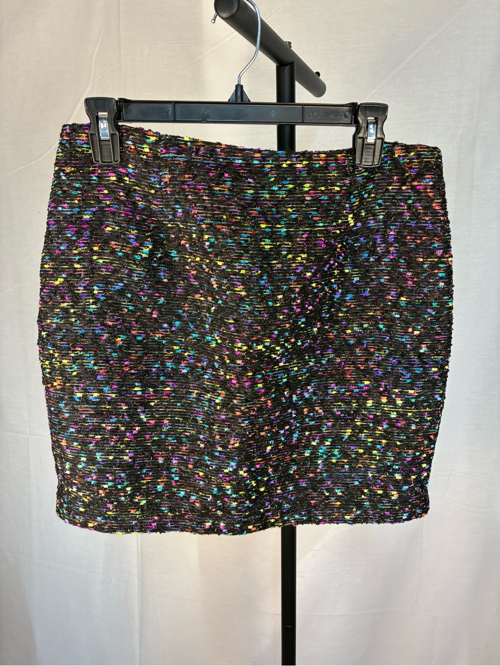 NWT Idem Ditto Neon Tweed Mini Skirt L